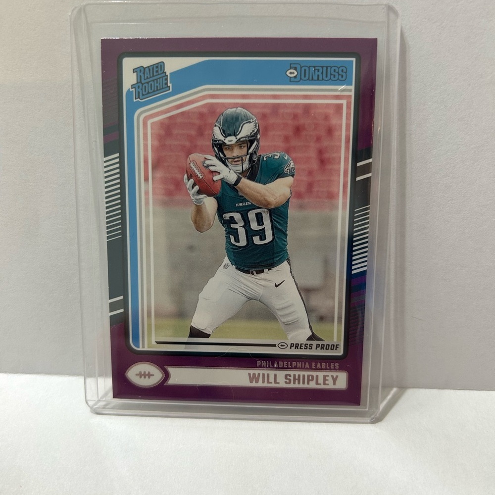 Donruss Rated Rookie Football Card 2024 Will Shipley #312